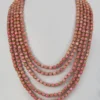 Pink Semi-Precious Stone Layered Mala