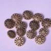 Assorted collection of premium metallic buttons for blazers and ethnic clothing