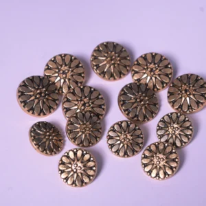 Assorted collection of premium metallic buttons for blazers and ethnic clothing