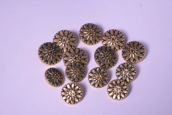 Assorted collection of premium metallic buttons for blazers and ethnic clothing
