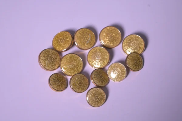 Designer Traditional Shank Buttons for Men's Wedding Outfits, Suits & Ethnic Wear