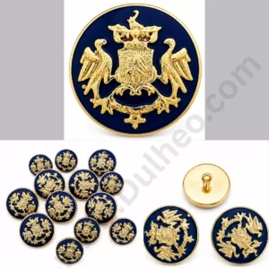 luxury gold heraldic sherwani button