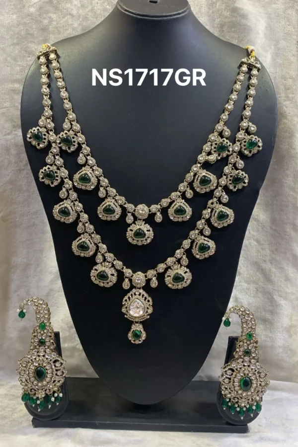 multi-layer-kundan-necklace-set-emerald-green