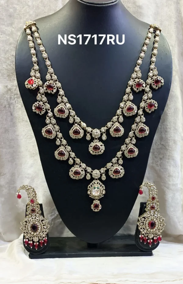 multi-layer-kundan-necklace-set-ruby-red