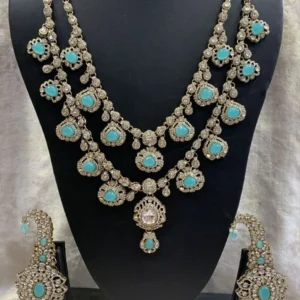 multi-layer-kundan-necklace-set-turquoise